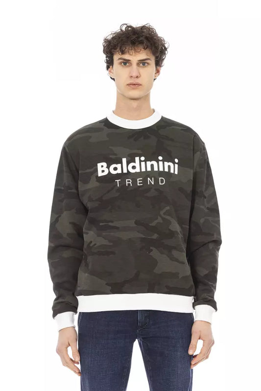 Baldinini Trend Army Cotton Men Sweater