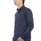 Baldinini Trend Blue Cotton Men Shirt