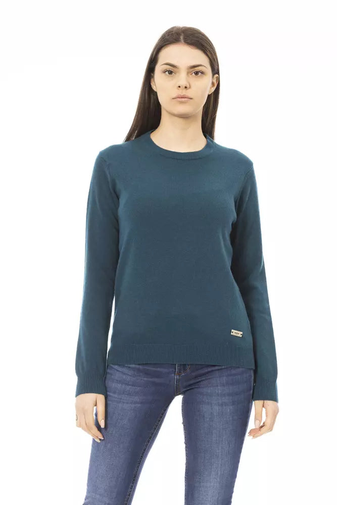 Baldinini Trend Green Wool Women Sweater