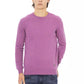 Baldinini Trend Purple Wool Men Sweater