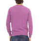 Baldinini Trend Purple Wool Men Sweater