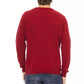 Baldinini Trend Red Wool Men Sweater