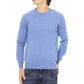 Baldinini Trend Light Blue Wool Men Sweater