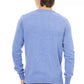 Baldinini Trend Light Blue Wool Men Sweater