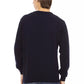 Baldinini Trend Blue Wool Men Sweater