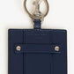 Trussardi Blue Leather Men Badge Holder