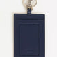 Trussardi Blue Leather Men Badge Holder
