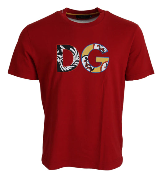 Dolce & Gabbana Exclusive Crewneck Logo T-Shirt in Red