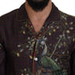 Dolce & Gabbana Elegant Silk Satin Men's Pajama Style Shirt