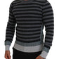 Dolce & Gabbana Elegant Striped Wool Crewneck Sweater