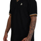 Dolce & Gabbana Elegant Black Silk Polo T-Shirt