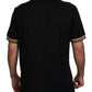 Dolce & Gabbana Elegant Black Silk Polo T-Shirt