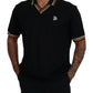 Dolce & Gabbana Elegant Black Silk Polo T-Shirt