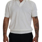 Dolce & Gabbana Ivory White Polo T-Shirt with Classic Elegance