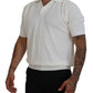 Dolce & Gabbana Ivory White Polo T-Shirt with Classic Elegance