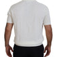 Dolce & Gabbana Ivory White Polo T-Shirt with Classic Elegance