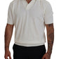 Dolce & Gabbana Ivory White Polo T-Shirt with Classic Elegance