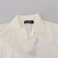 Dolce & Gabbana Ivory White Polo T-Shirt with Classic Elegance