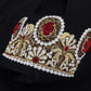 Dolce & Gabbana Elegant Black Slim Fit Dress Shirt with Crown Embroidery