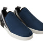 Dolce & Gabbana Elegant Blue & White Loafer Sneakers