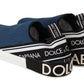 Dolce & Gabbana Elegant Blue & White Loafer Sneakers