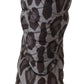 Dolce & Gabbana Elegant Gray Leopard Mid Calf Boots