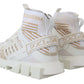 Dolce & Gabbana Elegant White Beige SORRENTO Sneakers