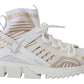 Dolce & Gabbana Elegant White Beige SORRENTO Sneakers