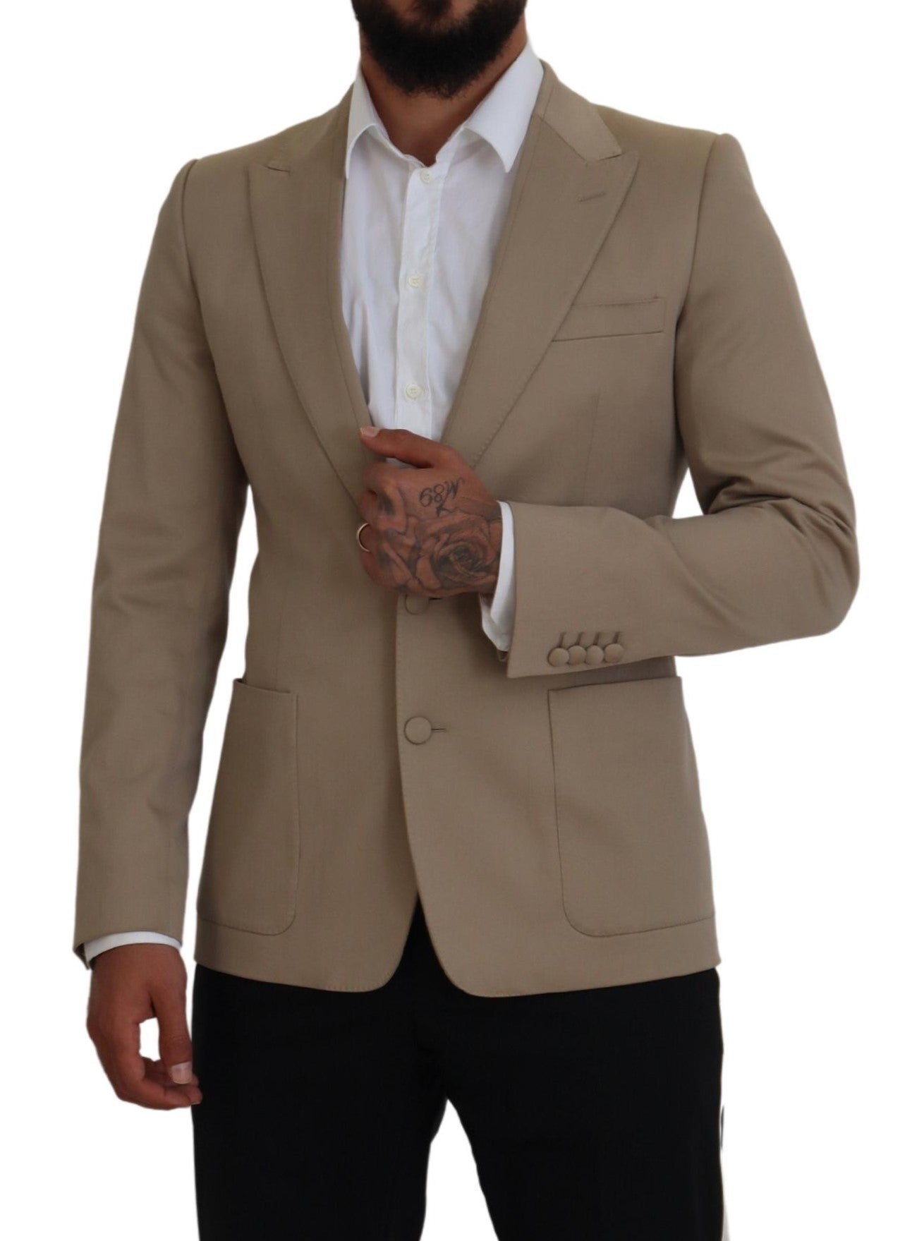 Dolce & Gabbana Elegant Beige Single Breasted Blazer