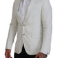 Dolce & Gabbana Elegant White Sicilia Single Breasted Blazer