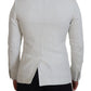 Dolce & Gabbana Elegant White Sicilia Single Breasted Blazer