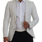 Dolce & Gabbana Elegant White Sicilia Single Breasted Blazer