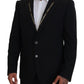 Dolce & Gabbana Sicilian Style Black Single Breasted Blazer