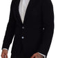 Dolce & Gabbana Elegant Single Breasted Black Wool Blazer