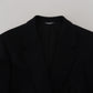 Dolce & Gabbana Elegant Single Breasted Black Wool Blazer