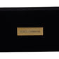 Dolce & Gabbana Black Velvet Logo Plaque Storage Bracelet Jewelry Box