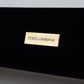 Dolce & Gabbana Black Velvet Logo Plaque Storage Bracelet Jewelry Box
