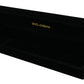 Dolce & Gabbana Black Velvet Logo Plaque Storage Bracelet Jewelry Box