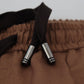 Dolce & Gabbana Chic Brown Cashmere-Silk Jogger Pants