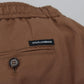 Dolce & Gabbana Chic Brown Cashmere-Silk Jogger Pants