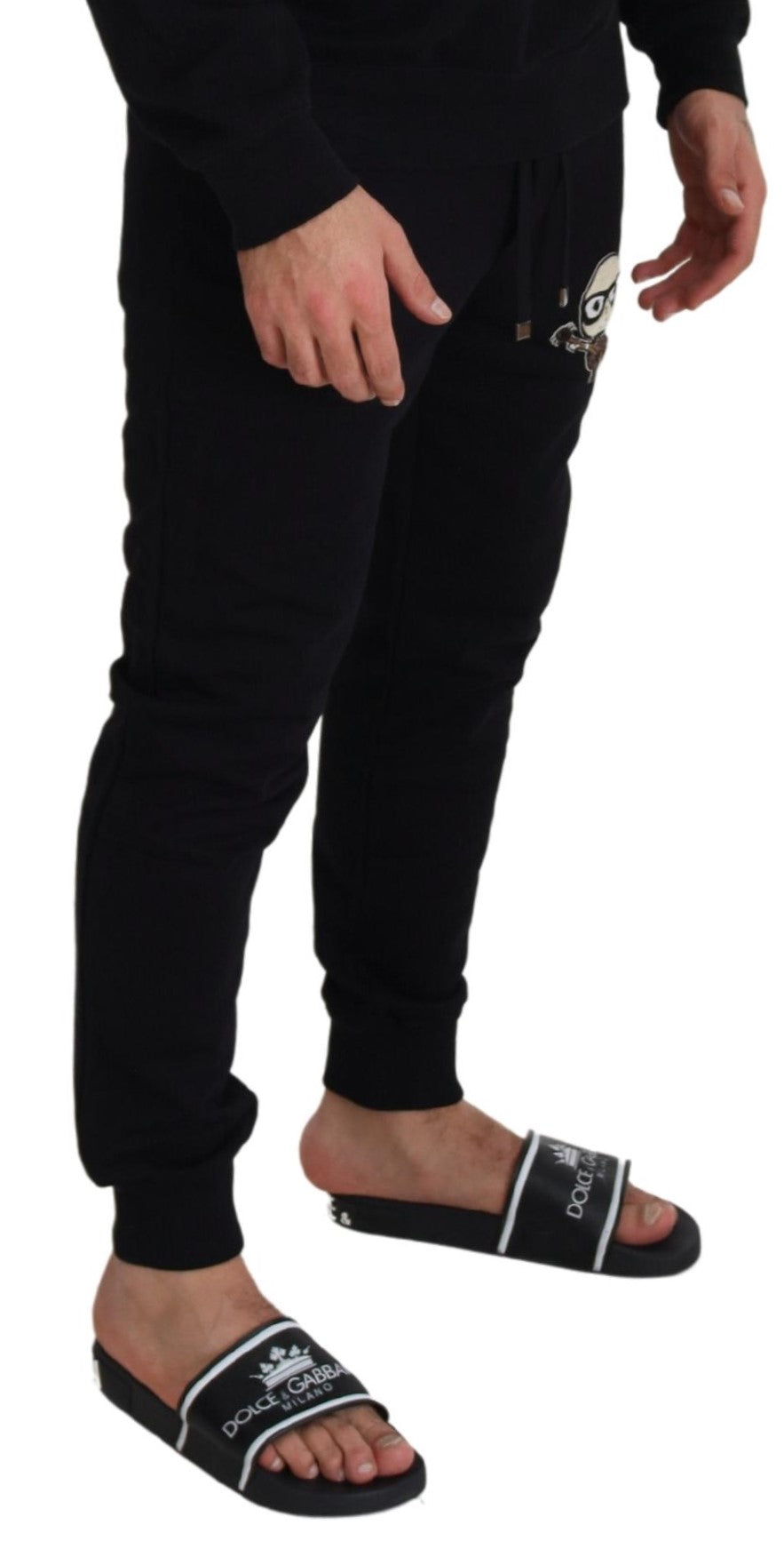 Dolce & Gabbana Elegant Black Cotton Jogger Pants