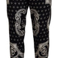 Dolce & Gabbana Elegant Bandana Print Silk-Cotton Pants