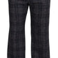 Dolce & Gabbana Elegant Gray Checkered Alpaca Blend Pants