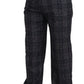 Dolce & Gabbana Elegant Gray Checkered Alpaca Blend Pants