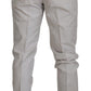 Dolce & Gabbana Elegant Off White Silk Blend Trousers