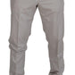 Dolce & Gabbana Elegant Off White Silk Blend Trousers