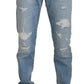 Dolce & Gabbana Elegant Light Blue Denim Pants