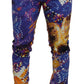 Dolce & Gabbana Elegant Luminary Printed Denim Pants