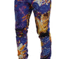 Dolce & Gabbana Elegant Luminary Printed Denim Pants