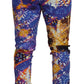 Dolce & Gabbana Elegant Luminary Printed Denim Pants